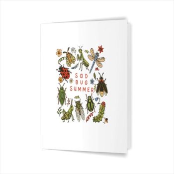 Homepage 28 Sad Bug Summer Insect Inspired Indie Aesthetic Greeting Card