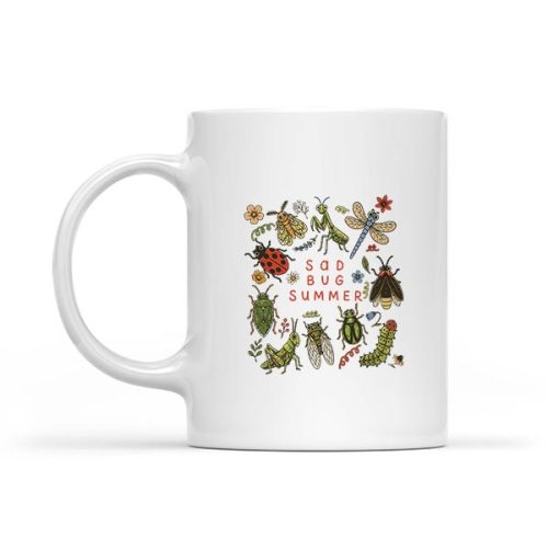 Sad Bug Summer Insect Inspired Indie Aesthetic Mug 1 Sad Bug Summer Insect Inspired Indie Aesthetic Mug