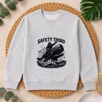 Safety Third Sarcastic Nautical Whale Rider Joke PNG SVG