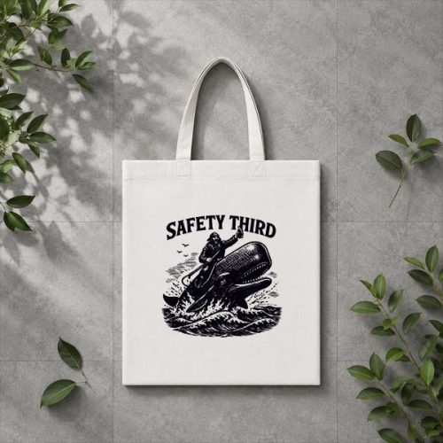 Safety Third Sarcastic Nautical Whale Rider Joke PNG SVG