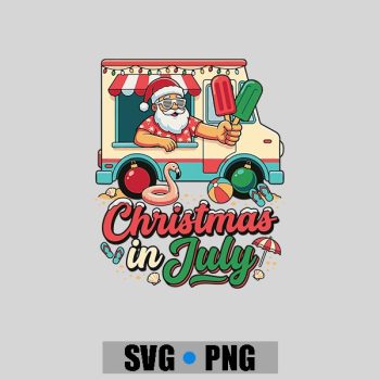 Homepage 201 Santa Flamingo Popsicle Christmas In July PNG SVG