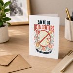 Say No To Data Centers Greeting Card