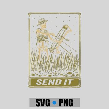 Homepage 45 Send It Bowfishing Skeleton Outdoor Adventure Art PNG SVG