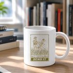 Send It Bowfishing Skeleton Outdoor Adventure Art Mug