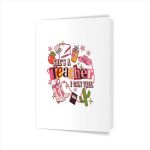 Shes A Teacher I Can Tell Western Classroom Greeting Card
