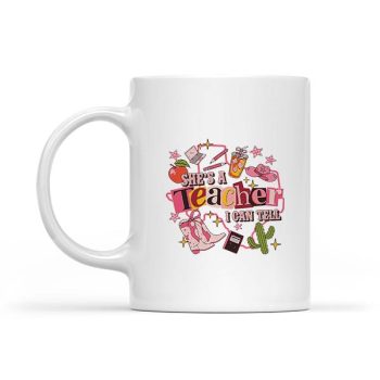 Homepage 205 Shes A Teacher I Can Tell Western Classroom Mug