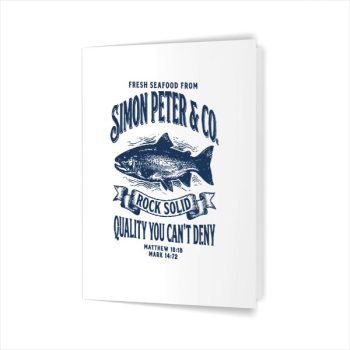 Homepage 82 Simon Peter Seafood Christian Fishing Greeting Card