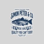 Simon Peter Seafood Christian Fishing Sticker