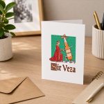 Sir Veza Knight Pun Meme Sombrero Cinco De Mayo Greeting Card