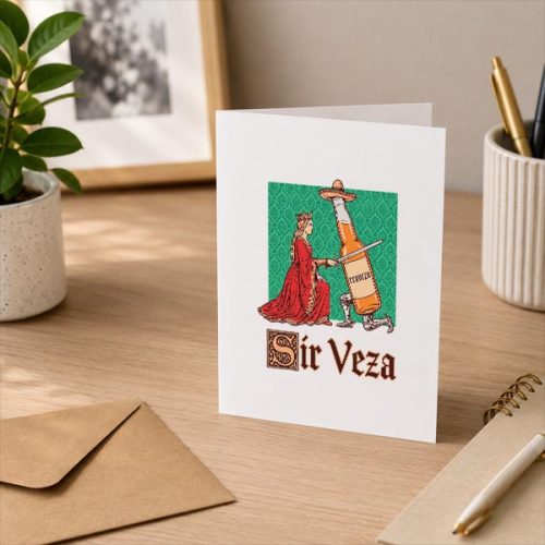 Sir Veza Knight Pun Meme Sombrero Cinco De Mayo Greeting Card 3 Sir Veza Knight Pun Meme Sombrero Cinco De Mayo Greeting Card