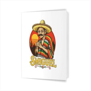 Homepage 36 Smiguel Mexican Sombrero Mexican Culture Mashup Greeting Card