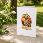 Smiguel Mexican Sombrero Mexican Culture Mashup Greeting Card