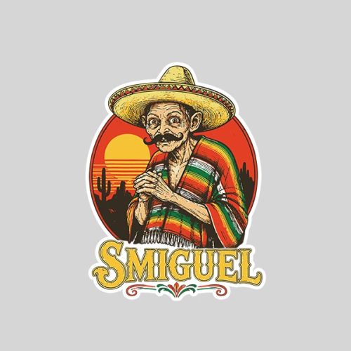Smiguel Mexican Sombrero Mexican Culture Mashup Sticker 1 Smiguel Mexican Sombrero Mexican Culture Mashup Sticker