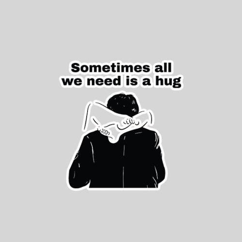 Sometimes All We Need Is A Hug Sticker 1 Sometimes All We Need Is A Hug Sticker