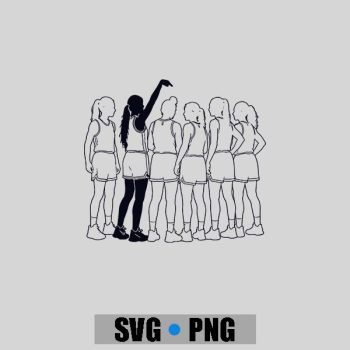 Sophie Pointing Basketball Vintage PNG SVG