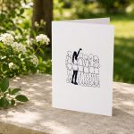 Sophie Pointing Basketball Vintage Greeting Card