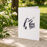 Sophie Pointing Basketball Vintage Greeting Card