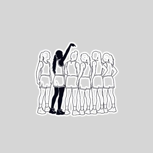 Sophie Pointing Basketball Vintage Sticker 1 Sophie Pointing Basketball Vintage Sticker