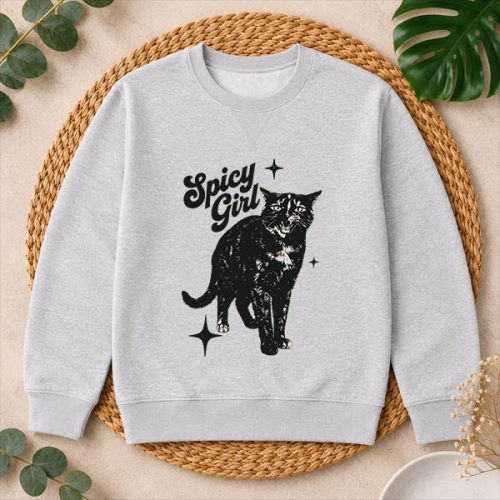 Spicy Girl Tortie Cat Feline Attitude PNG SVG
