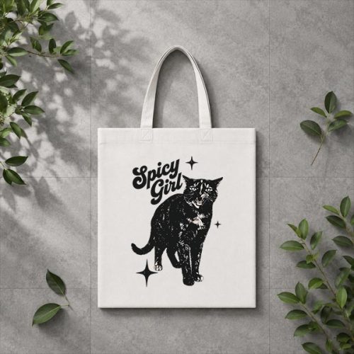 Spicy Girl Tortie Cat Feline Attitude PNG SVG