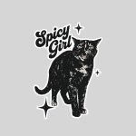Spicy Girl Tortie Cat Feline Attitude Sticker