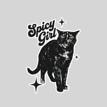 Homepage 103 Spicy Girl Tortie Cat Feline Attitude Sticker
