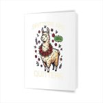 Spitters Are Quitters Llama Inappropriate Greeting Card