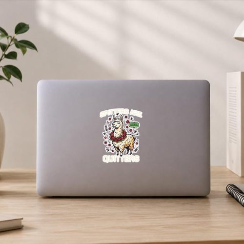 Spitters Are Quitters Llama Inappropriate Sticker 3 Spitters Are Quitters Llama Inappropriate Sticker