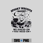 Spooky Biscuits Bakery Black Cat Halloween Pumpkin PNG SVG