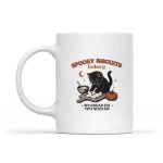 Spooky Biscuits Bakery Black Cat Halloween Pumpkin Mug