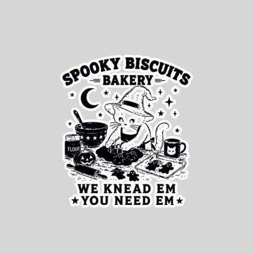 Spooky Biscuits Bakery Black Cat Halloween Pumpkin Sticker 1 Spooky Biscuits Bakery Black Cat Halloween Pumpkin Sticker