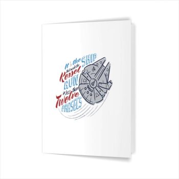 Star Wars Kessel Run Millennium Falcon 4th Of July Greeting Card