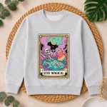 Stay Magical Skeleton Capybara Tarot Card Tops PNG SVG