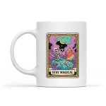 Stay Magical Skeleton Capybara Tarot Card Tops Mug