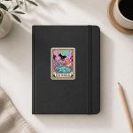 Stay Magical Skeleton Capybara Tarot Card Tops Sticker