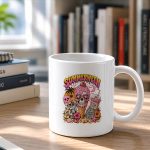 Summerween Skeleton Skull Summer Halloween Ice Cream Mug