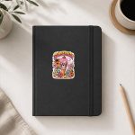 Summerween Skeleton Skull Summer Halloween Ice Cream Sticker