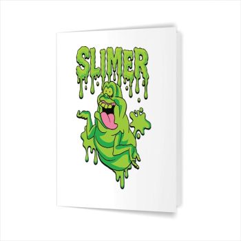Homepage 171 The Real Ghostbusters Ecto Green Slimer 80s Cartoon Greeting Card