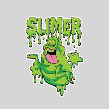 Homepage 175 The Real Ghostbusters Ecto Green Slimer 80s Cartoon Sticker