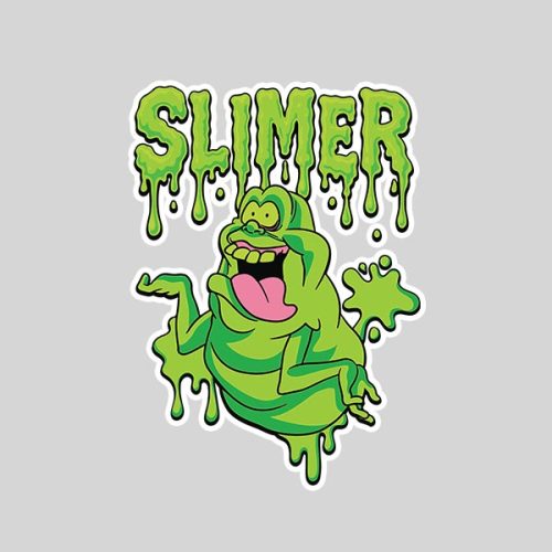 The Real Ghostbusters Ecto Green Slimer 80s Cartoon Sticker 1 The Real Ghostbusters Ecto Green Slimer 80s Cartoon Sticker