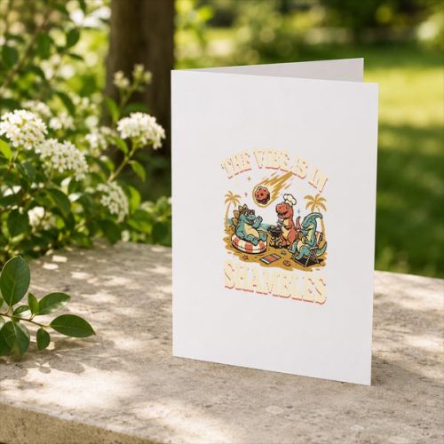 The Vibe Is In Shambles Greeting Card