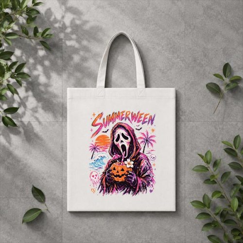 Vintage Spooky Ghost Beach Summer Vacation Summerween PNG SVG