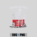 Waiting On Parts Mechanic Skeleton Auto Repair Life PNG SVG