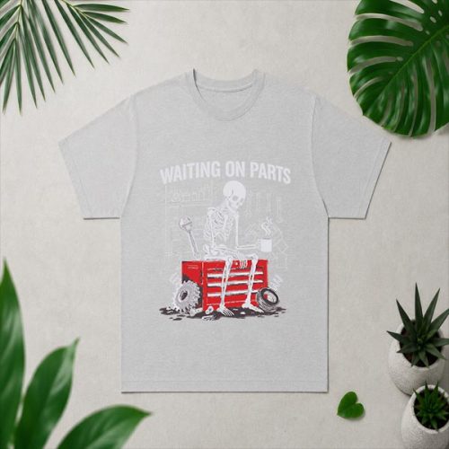Waiting On Parts Mechanic Skeleton Auto Repair Life PNG SVG