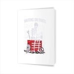 Waiting On Parts Mechanic Skeleton Auto Repair Life Greeting Card