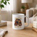 We Can Quilt It Rosie Riveter Quilting Sewing Machine Craft Mug