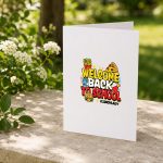 Welcome Back To School Lunch Lady Food Service Greeting Card