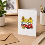 Welcome Back To School Lunch Lady Food Service Greeting Card