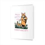 Welp Gotta Go For Vintage Greeting Card
