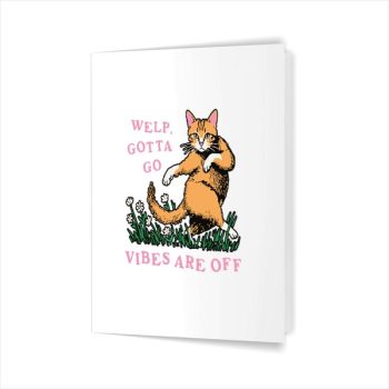 Homepage 171 Welp Gotta Go For Vintage Greeting Card